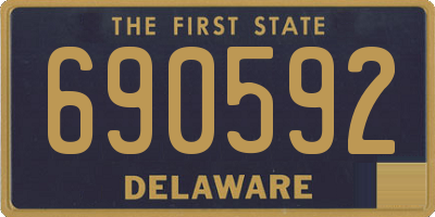 DE license plate 690592