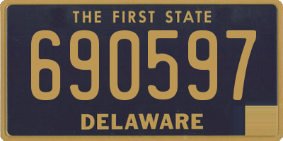 DE license plate 690597