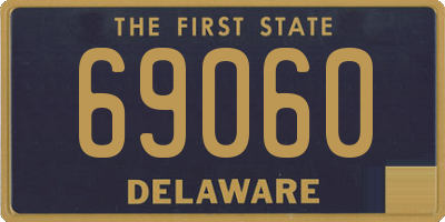 DE license plate 69060