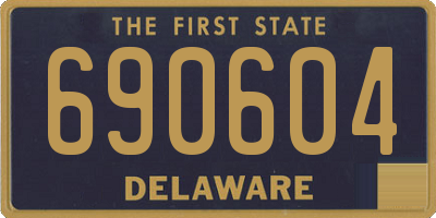 DE license plate 690604