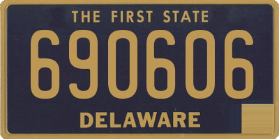 DE license plate 690606