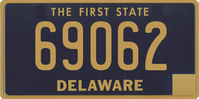 DE license plate 69062