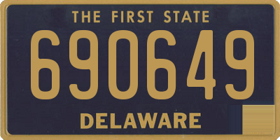 DE license plate 690649