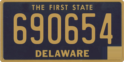 DE license plate 690654