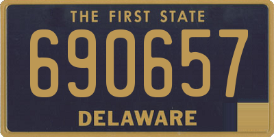 DE license plate 690657