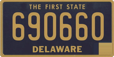 DE license plate 690660