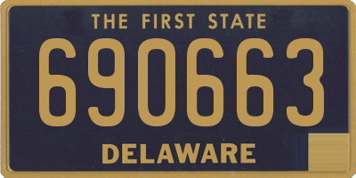 DE license plate 690663
