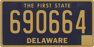 DE license plate 690664
