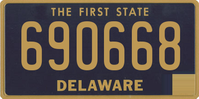 DE license plate 690668