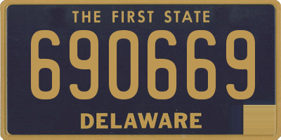 DE license plate 690669
