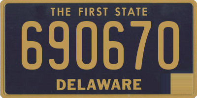 DE license plate 690670