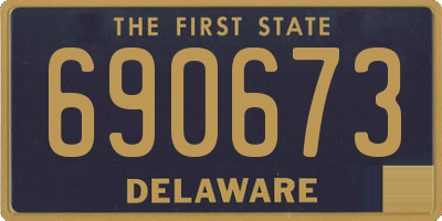 DE license plate 690673