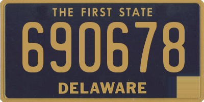 DE license plate 690678