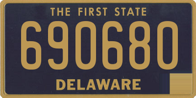 DE license plate 690680