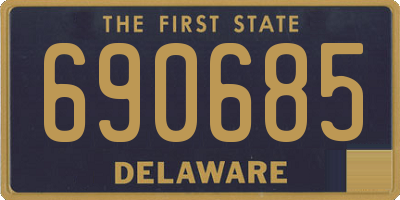 DE license plate 690685