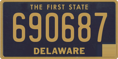 DE license plate 690687