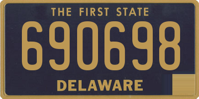 DE license plate 690698