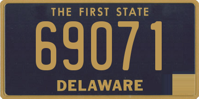 DE license plate 69071