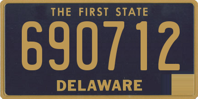 DE license plate 690712