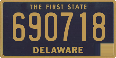 DE license plate 690718