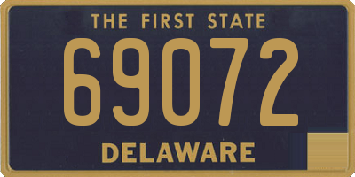 DE license plate 69072