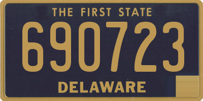 DE license plate 690723