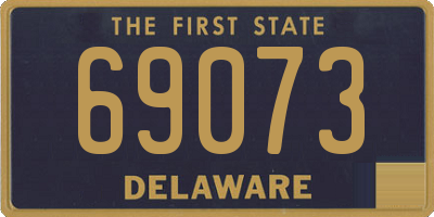 DE license plate 69073