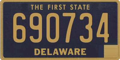 DE license plate 690734