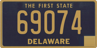 DE license plate 69074