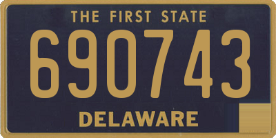 DE license plate 690743