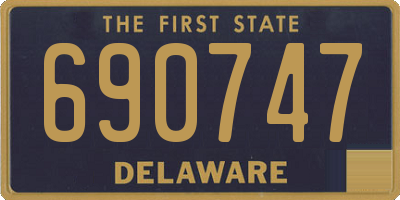 DE license plate 690747