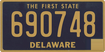 DE license plate 690748