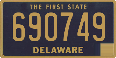 DE license plate 690749