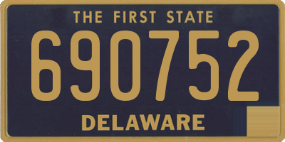 DE license plate 690752