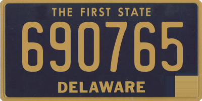 DE license plate 690765