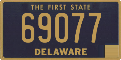 DE license plate 69077