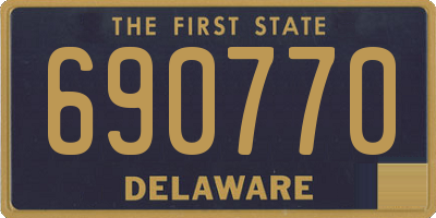 DE license plate 690770