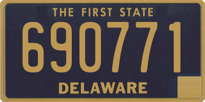 DE license plate 690771