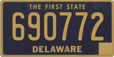 DE license plate 690772