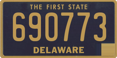 DE license plate 690773