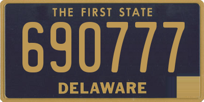 DE license plate 690777