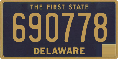 DE license plate 690778