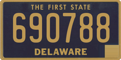 DE license plate 690788