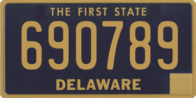 DE license plate 690789