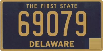 DE license plate 69079