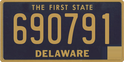 DE license plate 690791