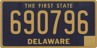 DE license plate 690796