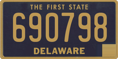 DE license plate 690798