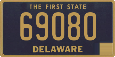 DE license plate 69080