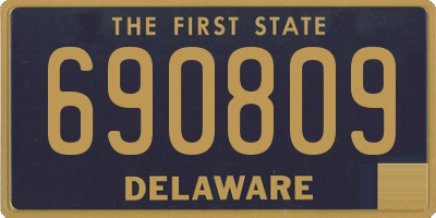 DE license plate 690809